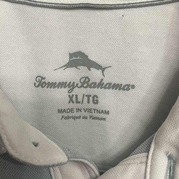 TOMMY BAHAMA Ash Gray Short Sleeve Polo Shirt Men’s Size XLarge - Picture 8 of 11